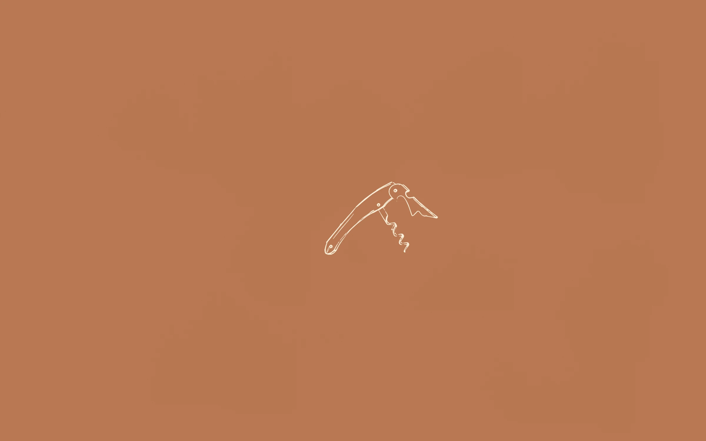 Corkscrew — minimal line art wallpaper