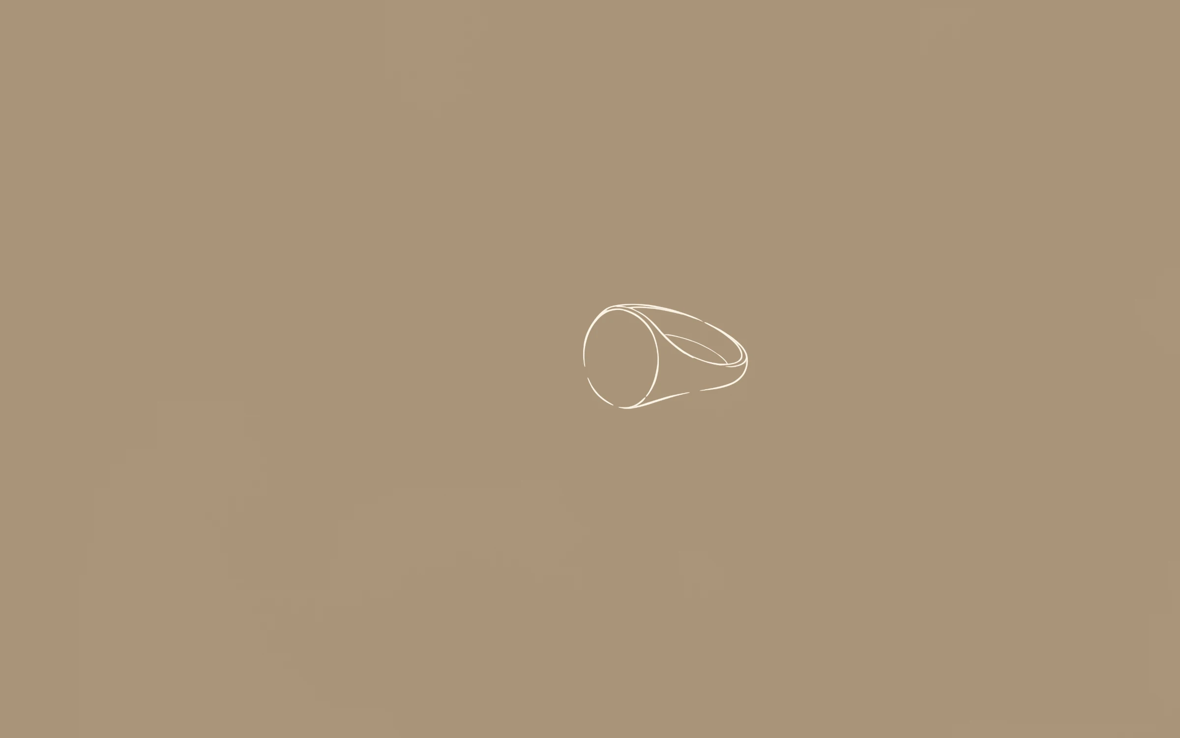 Signet ring — minimal line art wallpaper