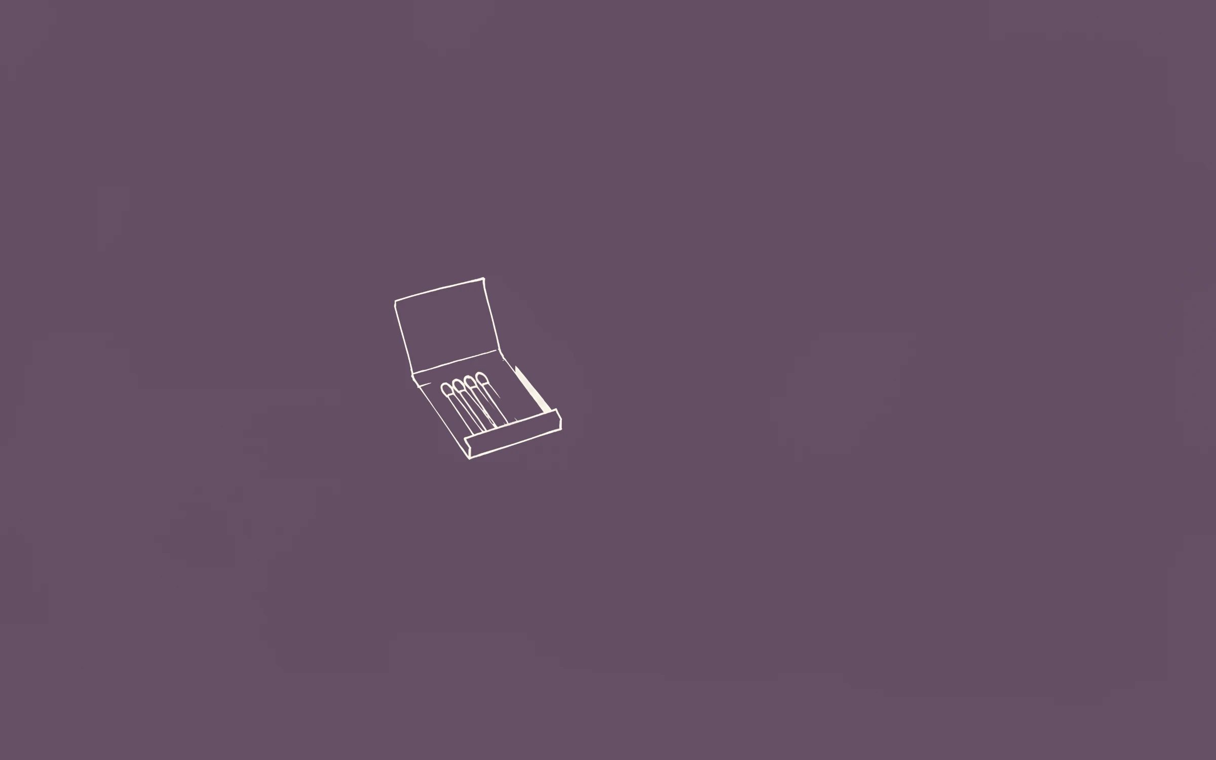 Matchbook — minimal line art wallpaper