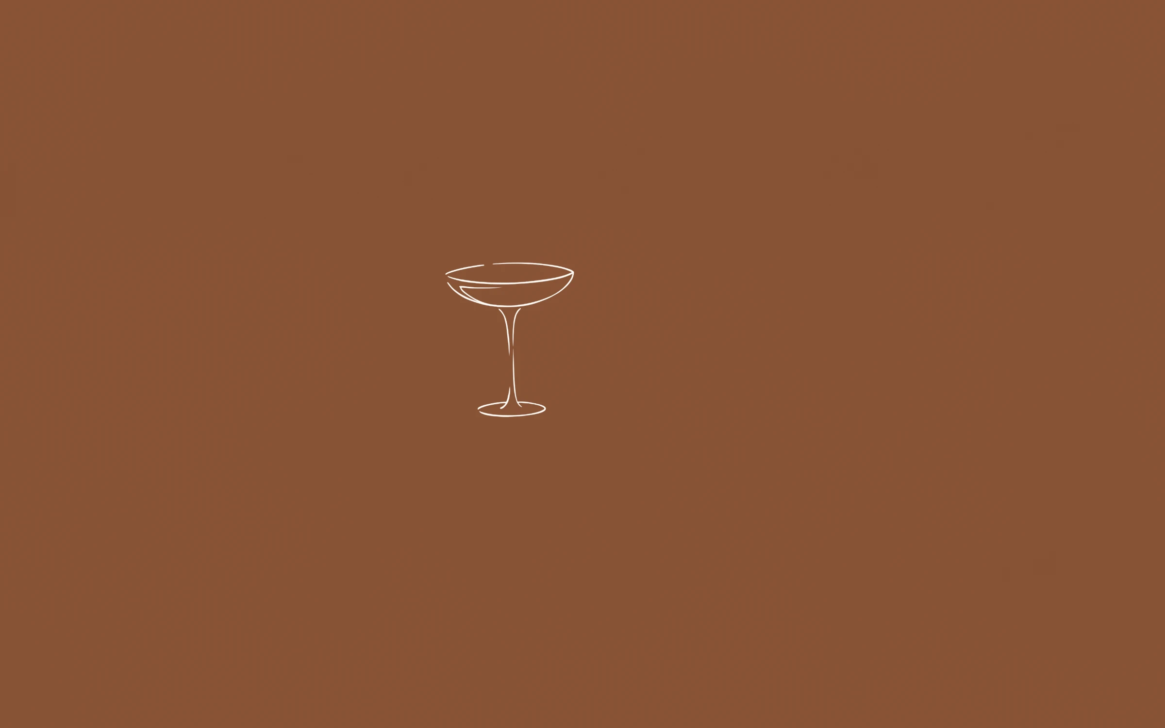 Champagne coupe — minimal line art wallpaper
