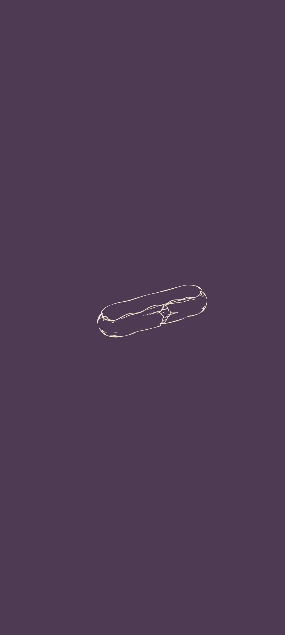 Eclair — minimal line art wallpaper for iPhone