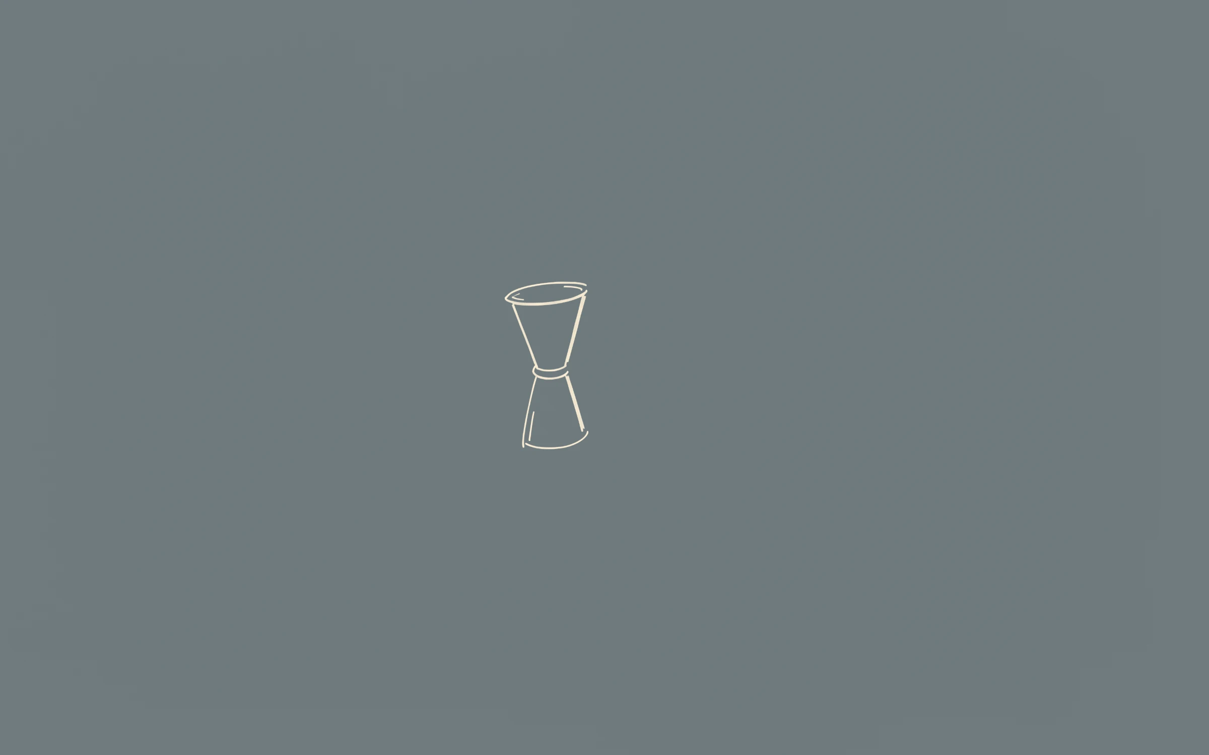 Cocktail jigger — minimal line art wallpaper