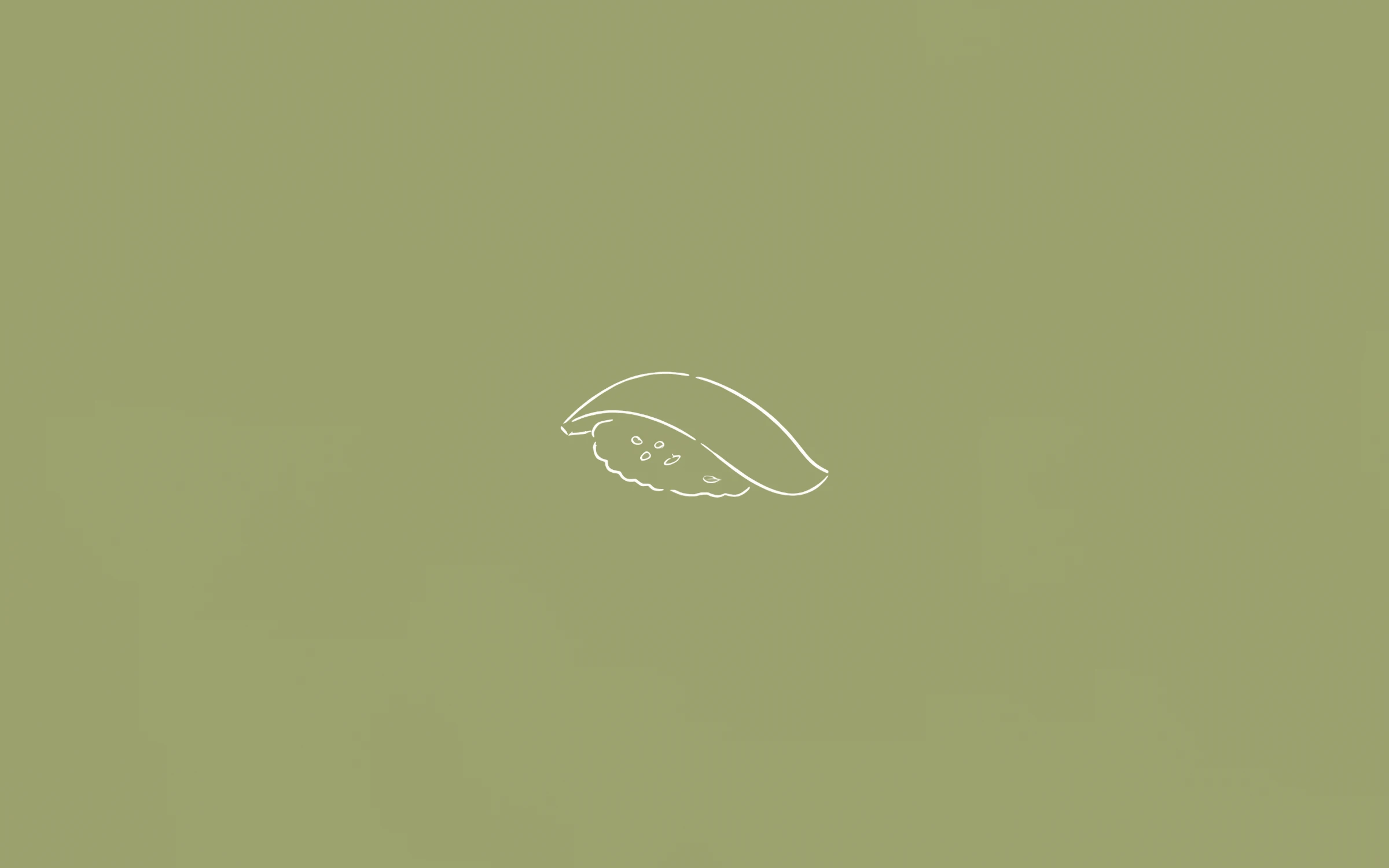 Sushi — minimal line art wallpaper
