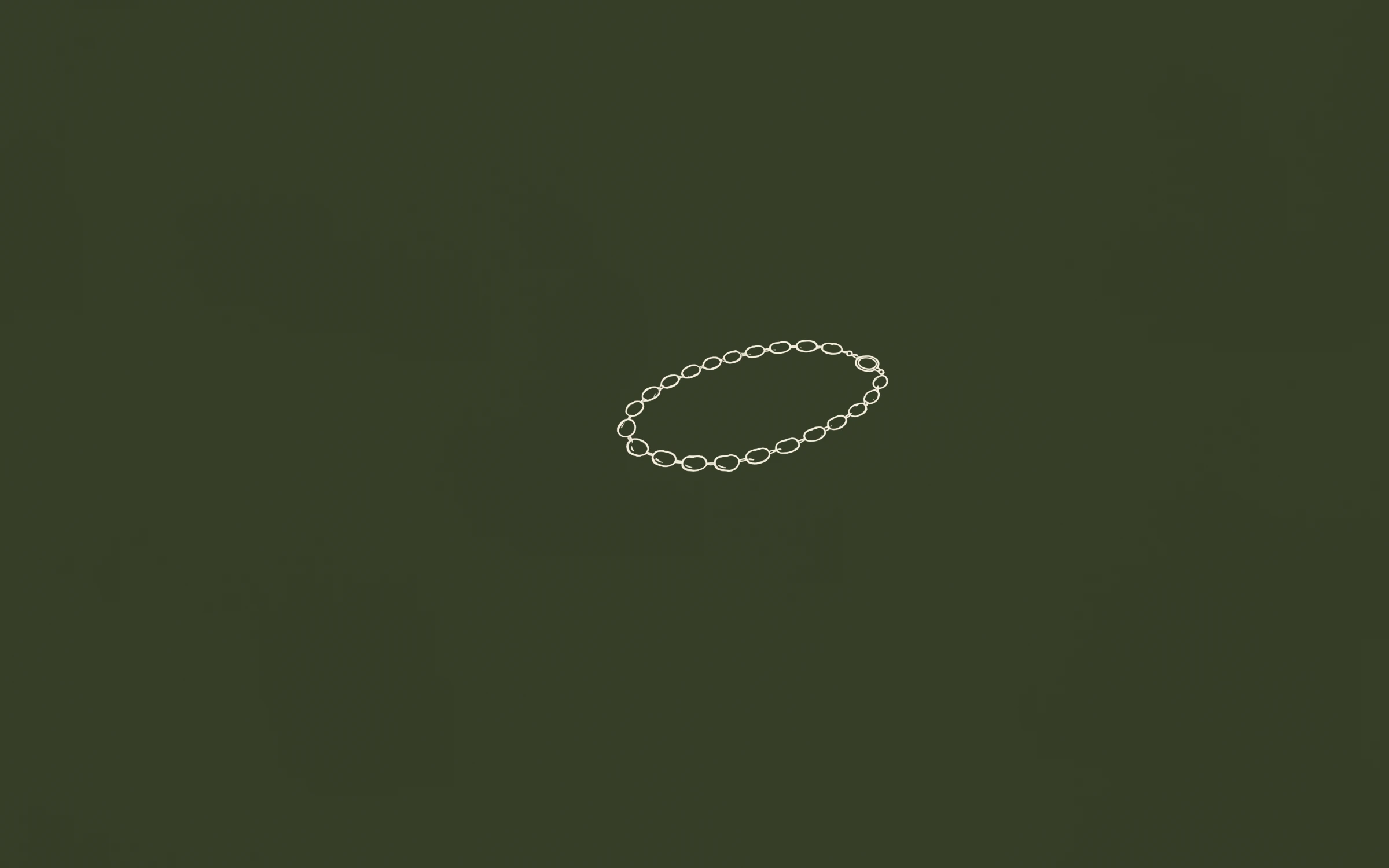 Pearl necklace — minimal line art wallpaper