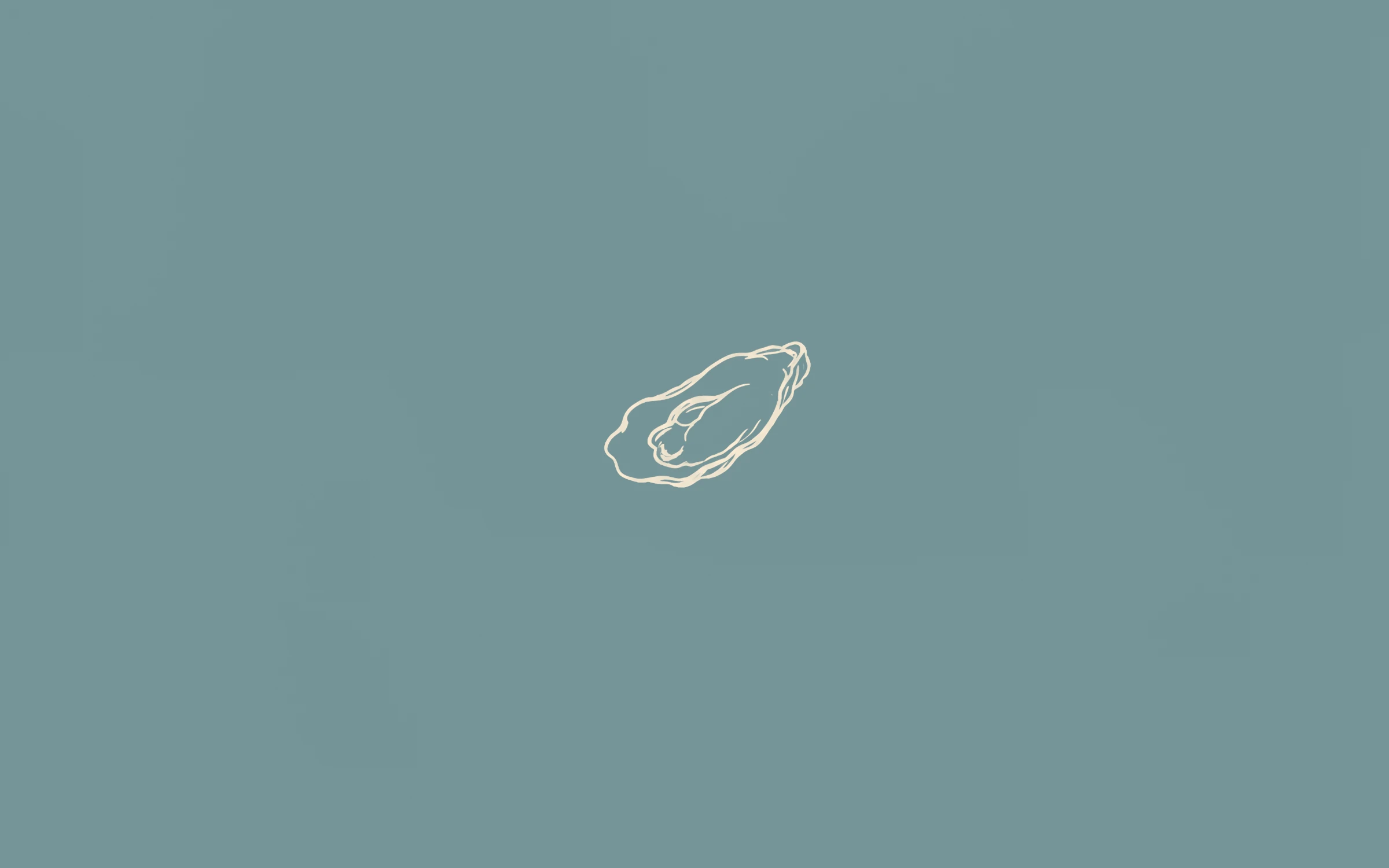 Oyster — minimal line art wallpaper