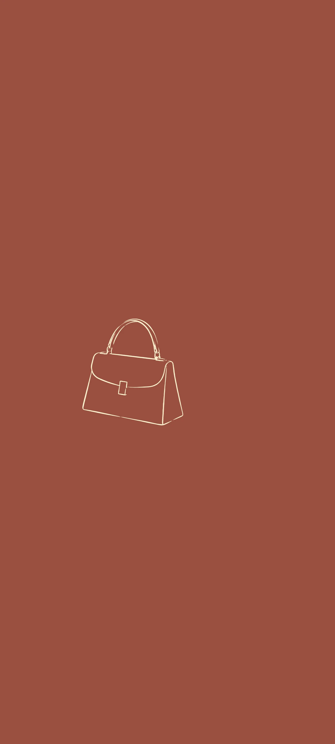 Handbag — minimal line art wallpaper for iPhone
