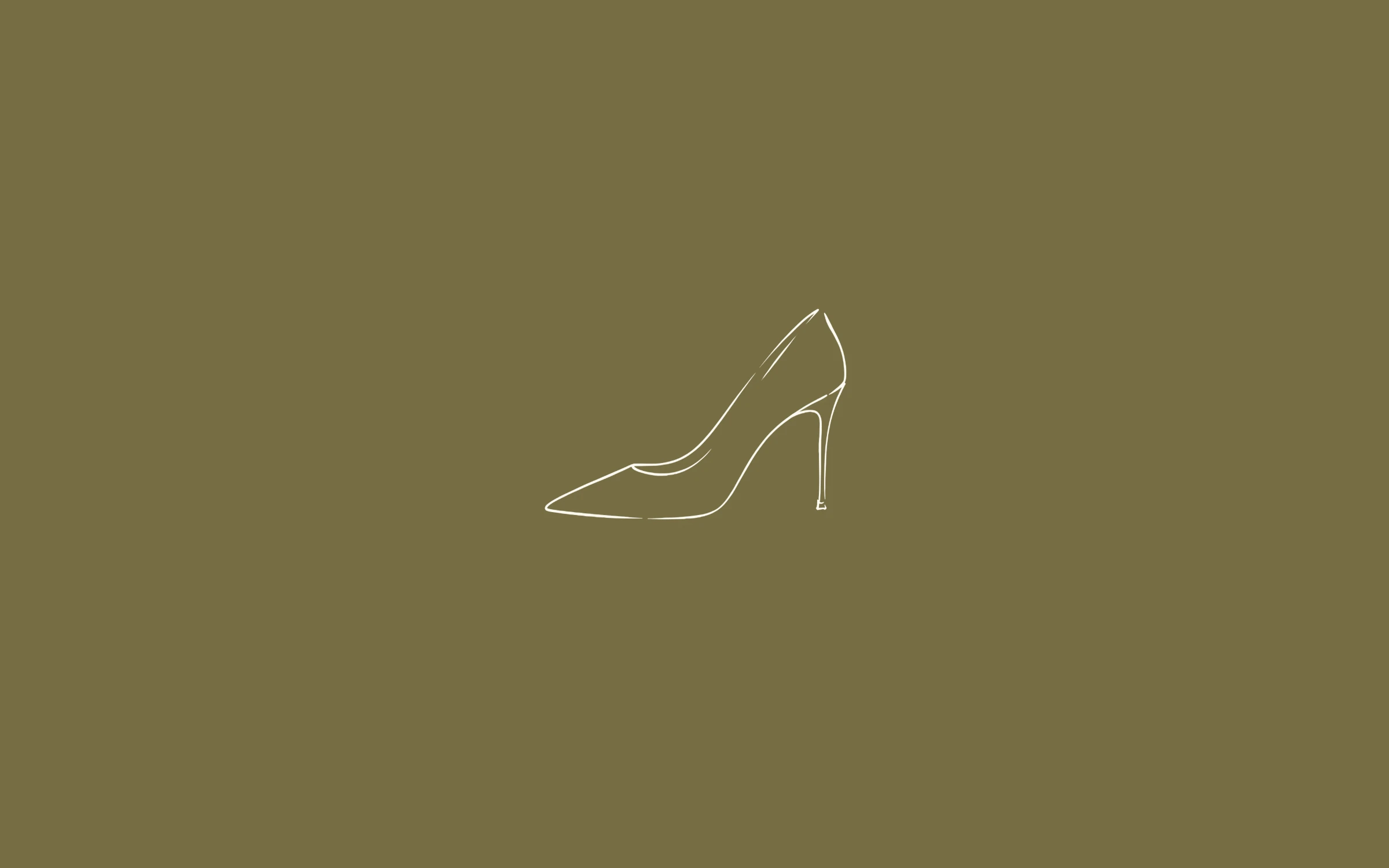 High heel — minimal line art wallpaper