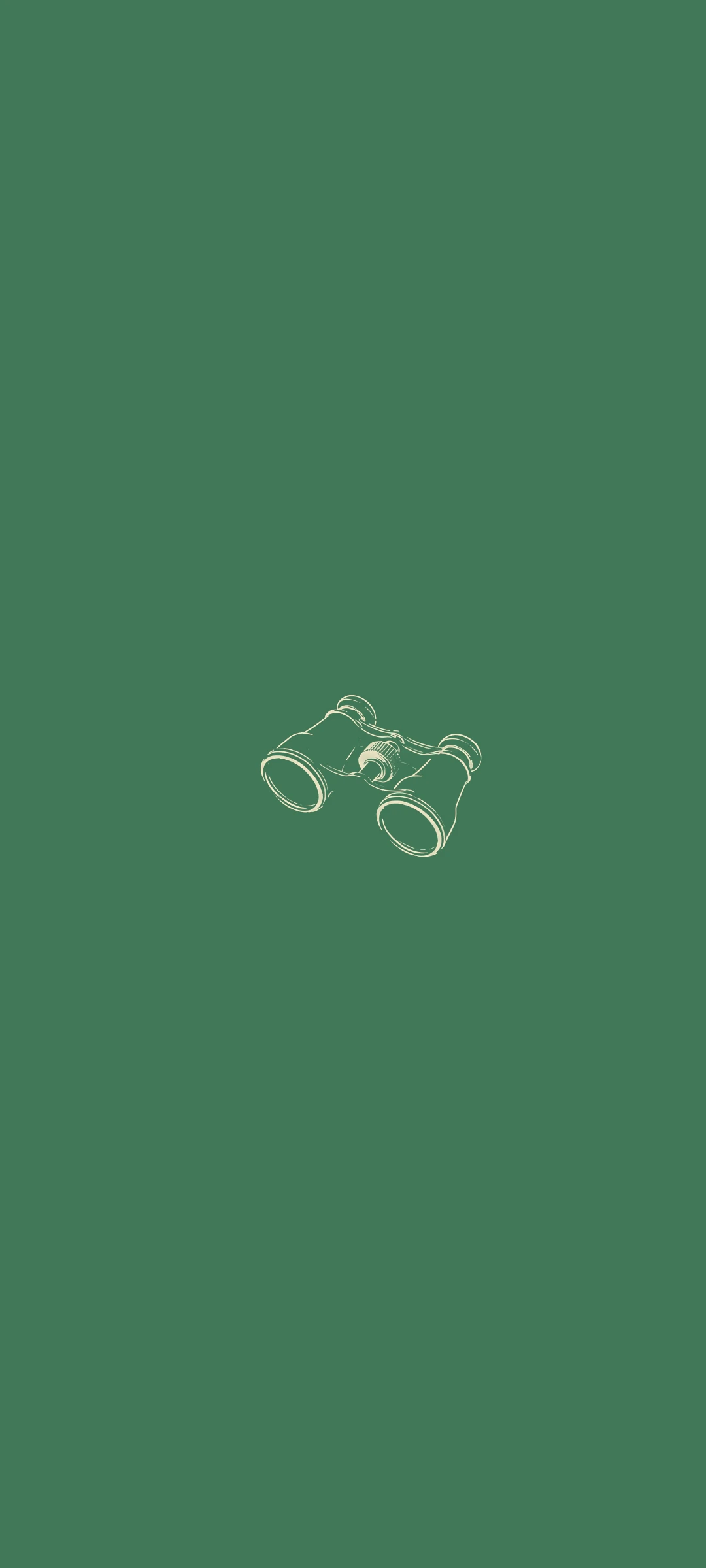 Binoculars — minimal line art wallpaper for iPhone