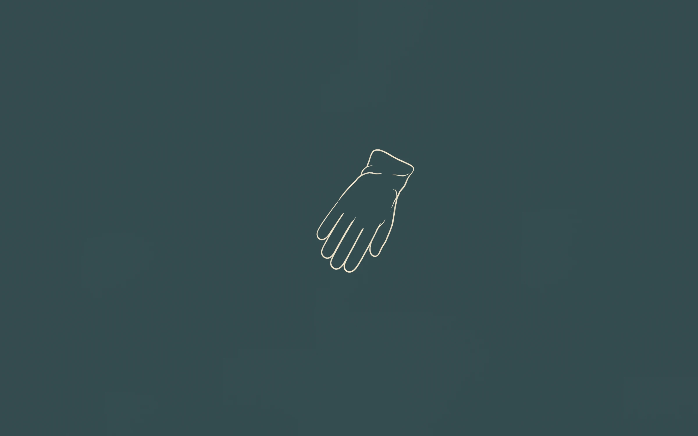 Leather glove — minimal line art wallpaper