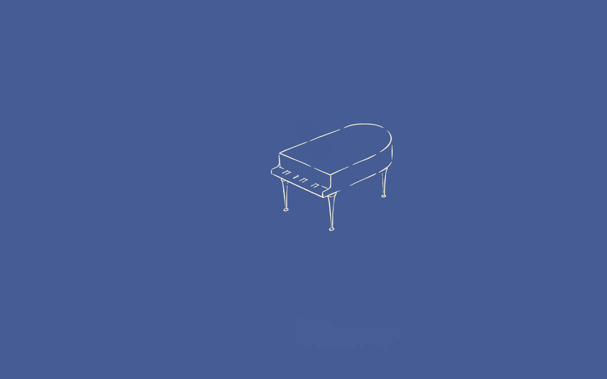 Piano — minimal line art wallpaper