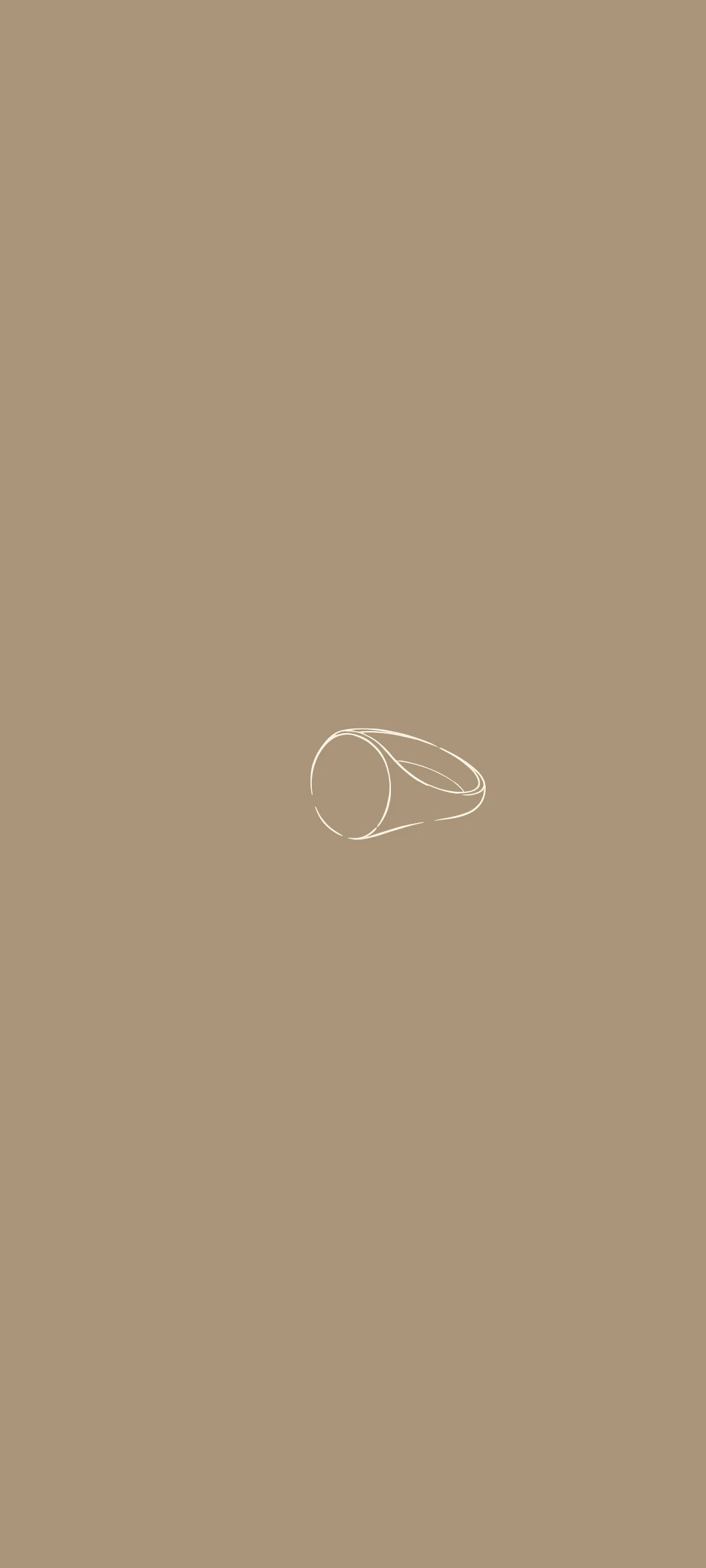 Signet ring — minimal line art wallpaper for iPhone