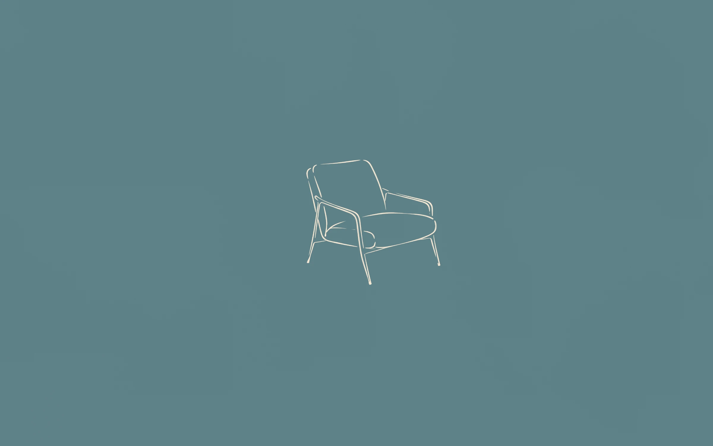 Lounge chair — minimal line art wallpaper