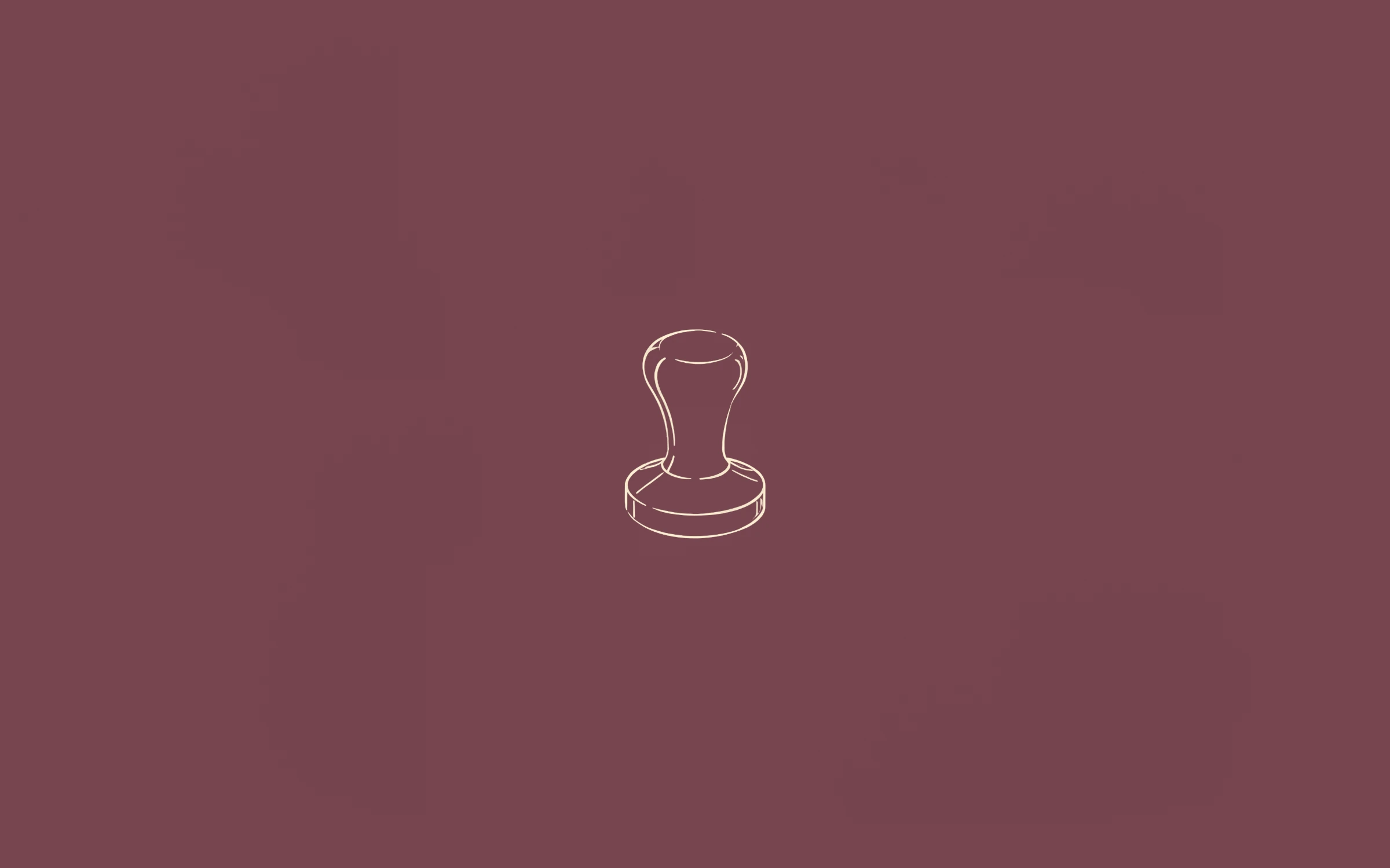 Rubber stamp minimal line art wallpaper