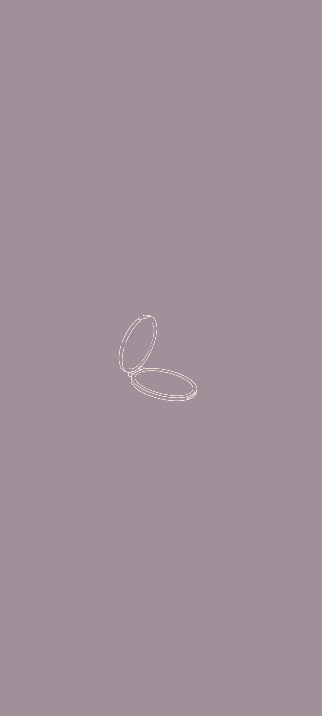 Compact mirror — minimal line art wallpaper for iPhone