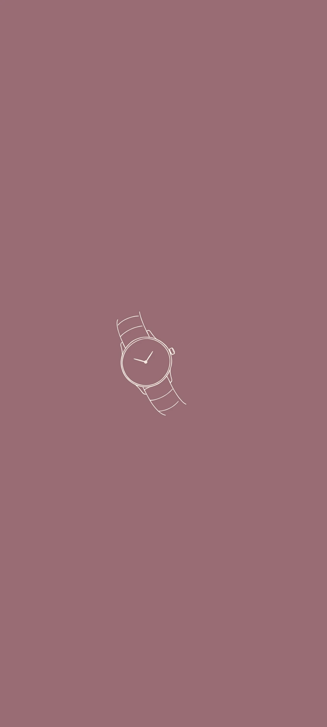 Wristwatch — minimal line art wallpaper for iPhone