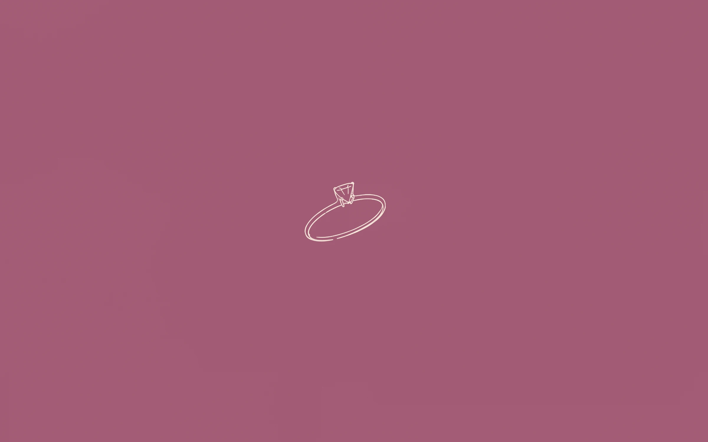 Diamond ring — minimal line art wallpaper