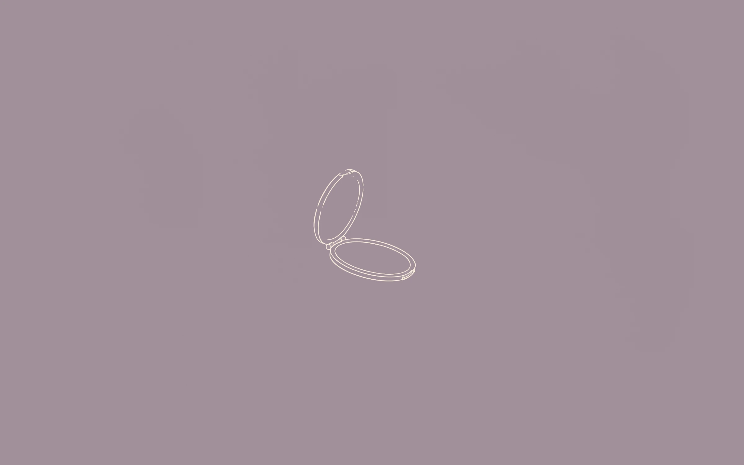 Compact mirror — minimal line art wallpaper