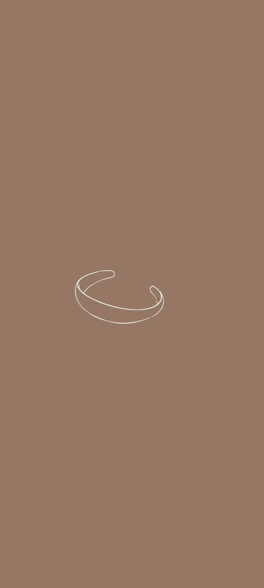 Bangle bracelet — minimal line art wallpaper for iPhone