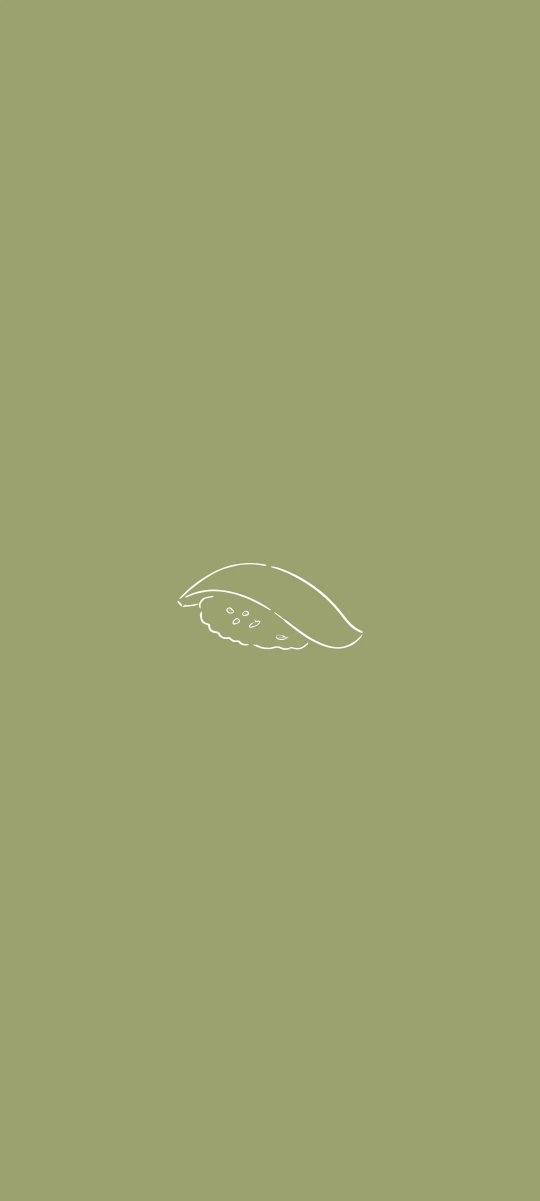 Sushi — minimal line art wallpaper for iPhone