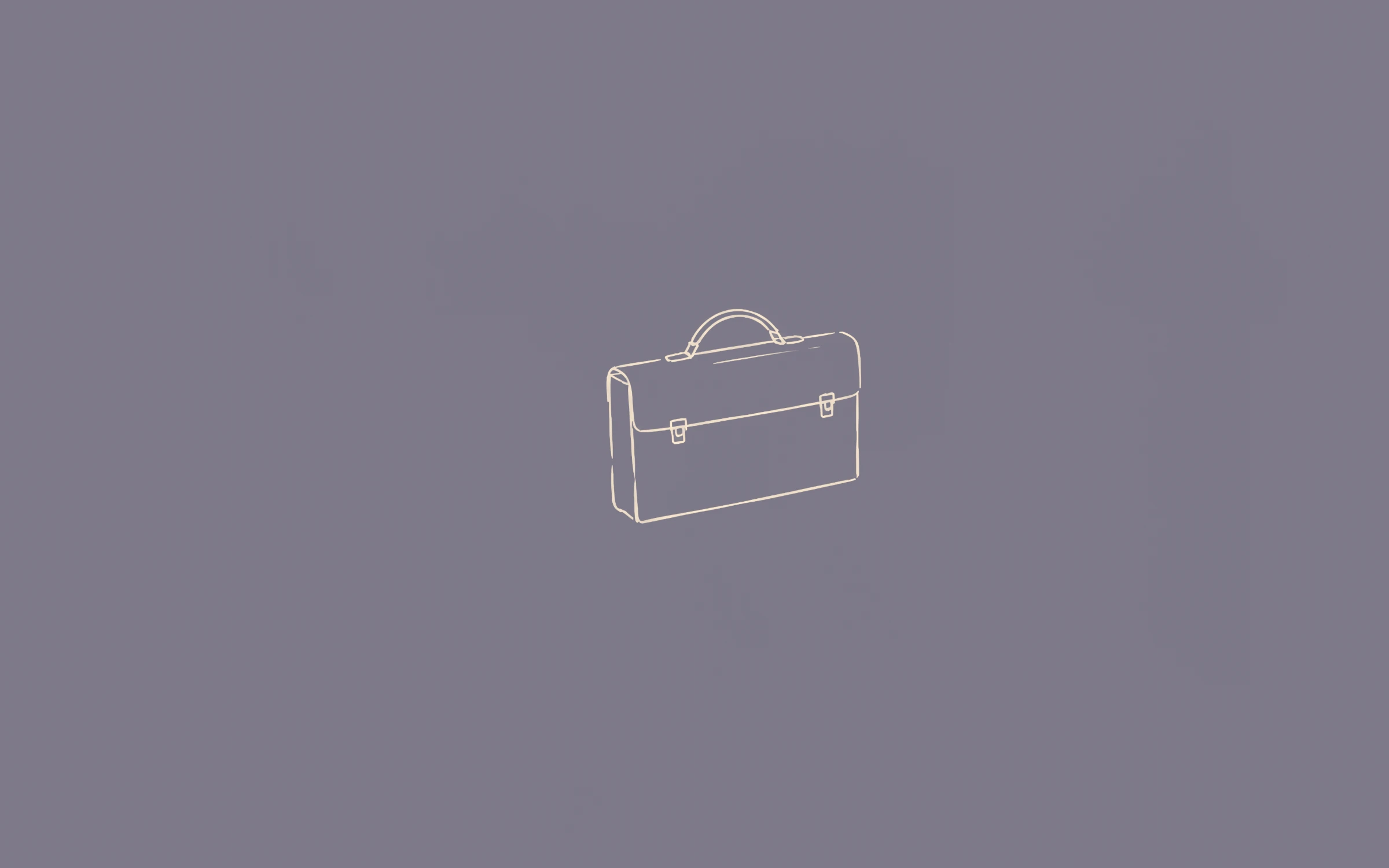 Briefcase — minimal line art wallpaper